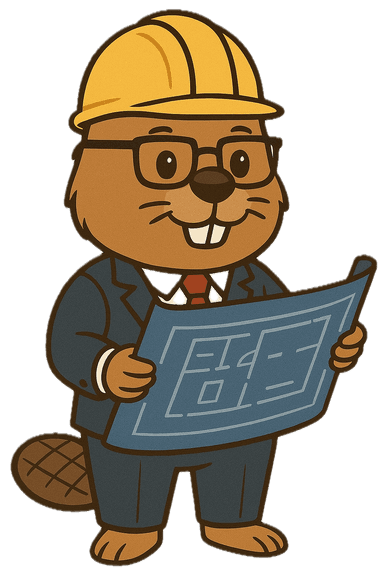 AgentMan reading a blueprint